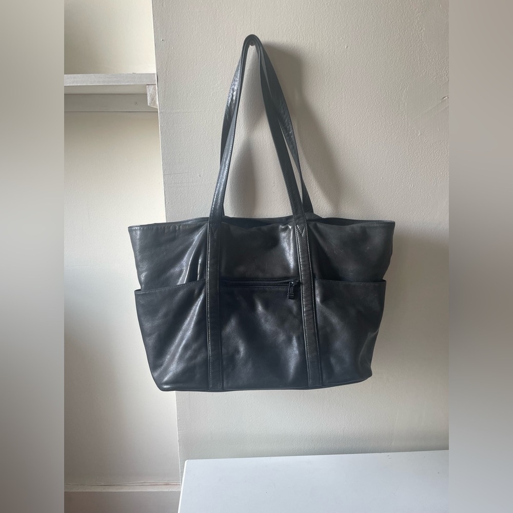 SOLD Vintage Genuine Leather Tumi overnight travel extra large tote bag